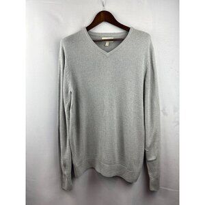 Men’s 1901 Large Light Grey V-Neck Sweater